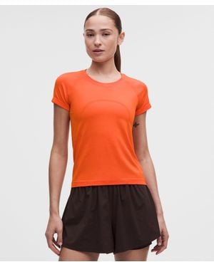 lululemon Swiftly Tech Short-Sleeve Shirt 2 - Orange