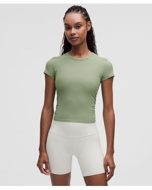 lululemon All It Takes Back-Twist Ribbed Short-Sleeve Shirt - Green
