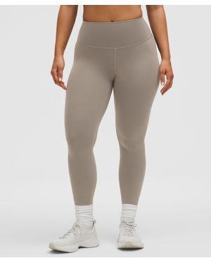 lululemon – Wunder Train Contour Fit High-Rise Tight Leggings – 25" – /Khaki – Size 4 - Gray