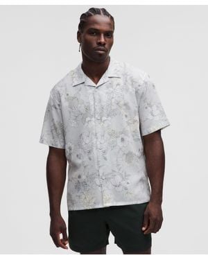 lululemon Lightweight Camp Collar Button-Up Shirt - Gray