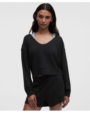 lululemon Becalm Scoop-Neck Pullover - Black