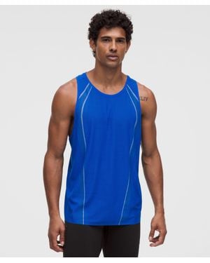 lululemon Fast And Free Airflow Running Singlet - Blue