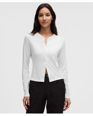 lululemon Hold Tight Micro-Rib Cardigan - White