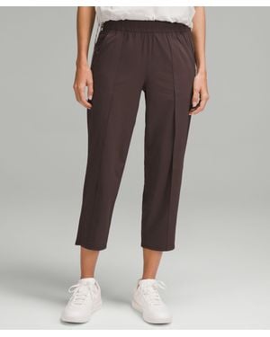 lululemon Front-Pleat Tapered Mid-Rise Cropped Pant - Brown