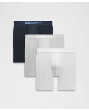 lululemon Soft Stretch Active Boxer Brief 7" - White