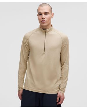 lululemon – Metal Vent Tech Half Zip Long-Sleeve Top – – - Natural