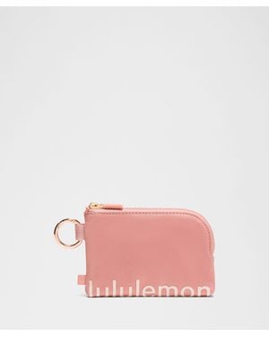 lululemon – Clippable Card Pouch Bag – - Pink