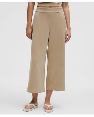 lululemon Softstreme High-Rise Wide-Leg Cropped Pant - Natural