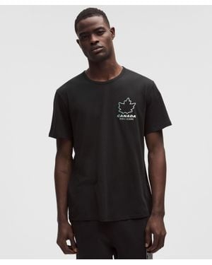 lululemon Team Canada Cotton Jersey Graphic T-Shirt - Black