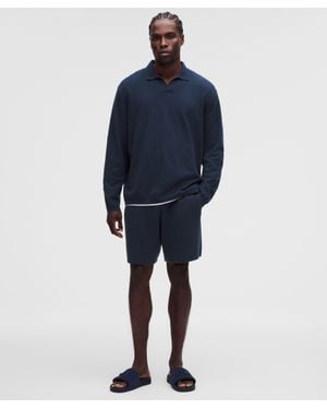 lululemon Cotton-Blend Knit Short 7" - Blue