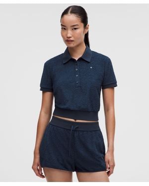 lululemon Ace Advantage Terry Tennis Polo Shirt - Blue