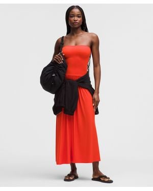 lululemon satin dress Lululemon athletica Maxi Satin Slip Dress at Coquitlam Centre in Coquitlam, BC