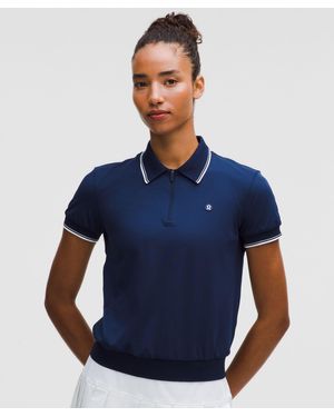 lululemon Pique Zip-Up Golf Shirt - Blue