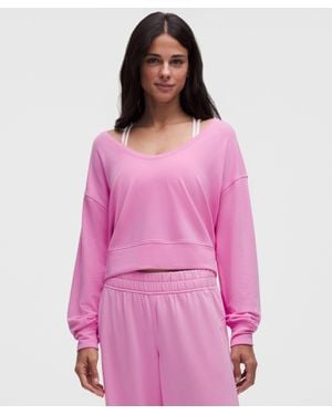 lululemon Becalm Scoop-Neck Pullover - Pink