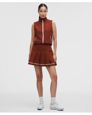 lululemon – Box-Pleat High-Rise A-Line Golf Skirt – – Size 28 - Red