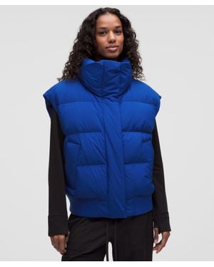lululemon Wunder Puff Bomber Vest - Blue