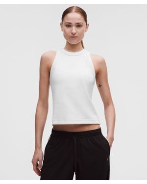 lululemon – Ribbed Heavyweight Racerback Tank Top – – Size Large - White