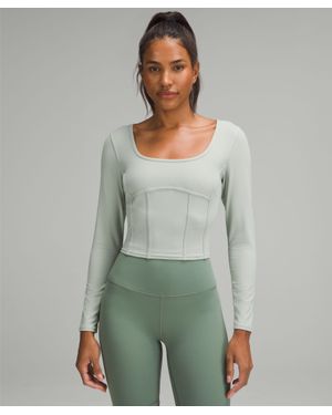 lululemon Waist-Seamed Nulu Long-Sleeve Shirt - Green