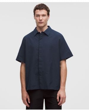 lululemon Ultralight Wovenair Short-Sleeve Collared Shirt - Blue