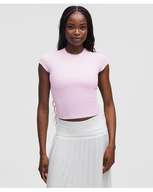 lululemon – Organic Baby Tee – – Size Large - Pink