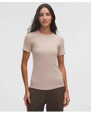 lululemon Hold Tight Short-Sleeve Shirt - Natural