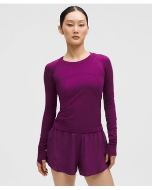 lululemon Swiftly Tech Long-Sleeve Shirt 2 - Purple