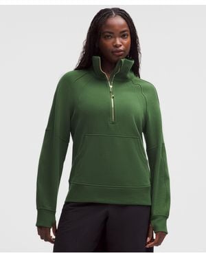 lululemon Scuba Oversized Funnel-Neck Half Zip - Green
