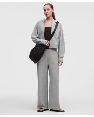 lululemon – Scuba Mid-Rise Wide-Leg Pants Waffle – – Size Large - Gray