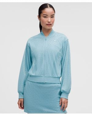 lululemon Ace Advantage Knit Mesh Tennis Jacket - Blue