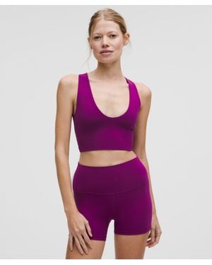 lululemon Bend This Scoop And Cross Bra Light Support, A-C Cups - Purple