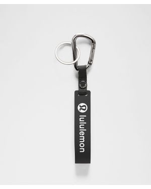 lululemon Silicone Keychain - White