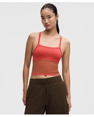 lululemon – Salutations Yoga Tank Top Light Support, B/C Cup – – Size Large - Red
