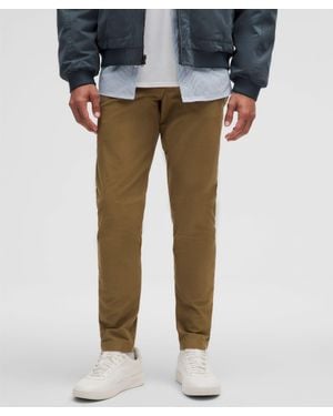 lululemon Abc Slim-fit 5 Pocket Pants 32"l Utilitech - Color Brown - Size 28 - Natural