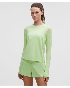 lululemon – Swiftly Mesh-Back Long-Sleeve Shirt – – Size 4 - Green