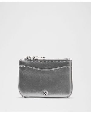 lululemon Clippable Card Holder Leather Alternative - Gray