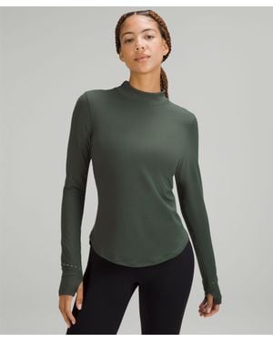 lululemon Rulu Running Mockneck Long-Sleeve Shirt - Green