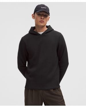 lululemon Cotton-Blend Waffle Knit Hoodie - Black