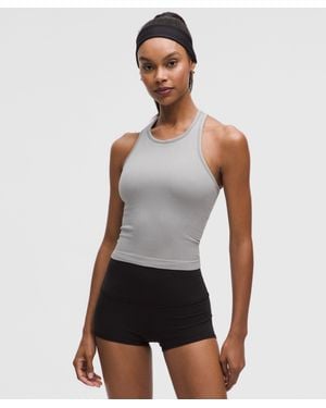 lululemon Ebb To Street Cropped Racerback Tank Top - White