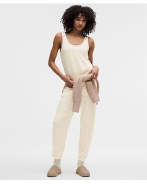 lululemon Becalm Cinch-Waist Jumpsuit - Natural