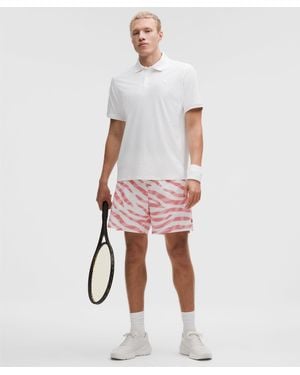 lululemon Ventilated Tennis Short 7" - Red