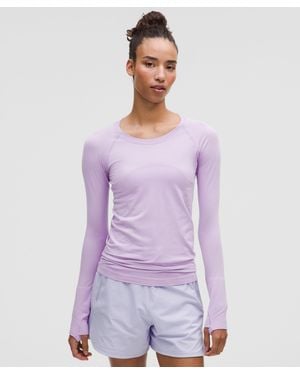 lululemon Swiftly Tech Long-Sleeve Shirt 2.Hip Length - Purple