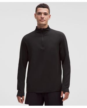 lululemon Rulu Fleece Half-Zip Long-Sleeve Shirt - Black