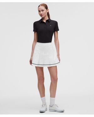lululemon – Box-Pleat High-Rise A-Line Golf Skirt – – Size 28 - White