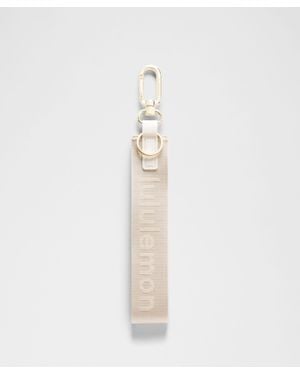 lululemon Never Lost Keychain - White
