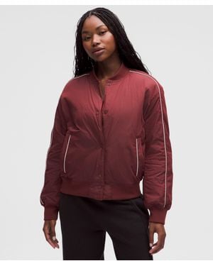 lululemon Collegiate Bomber Jacket - Red