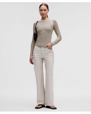 lululemon Easyfive High-Rise Subtle-Flare Pant - White