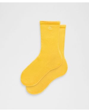lululemon Daily Essential Crew Socks - Yellow