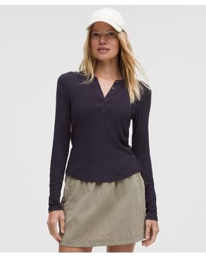 lululemon Hold Tight Long-Sleeve Henley - Blue