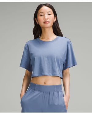 lululemon All Yours Cropped T-Shirt - Blue