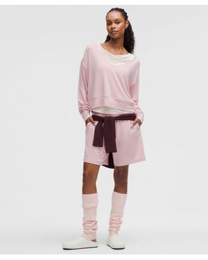 lululemon Becalm Mid-Rise Bermuda Short - Pink